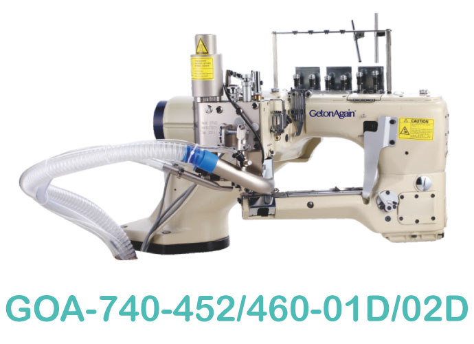 Feed-off-the-arm Two Side Decorative Four Needle Six Thread Interlock Machine