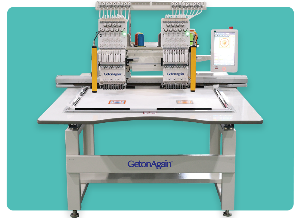 Two Heads Cap/Tubular Embroidery Machine