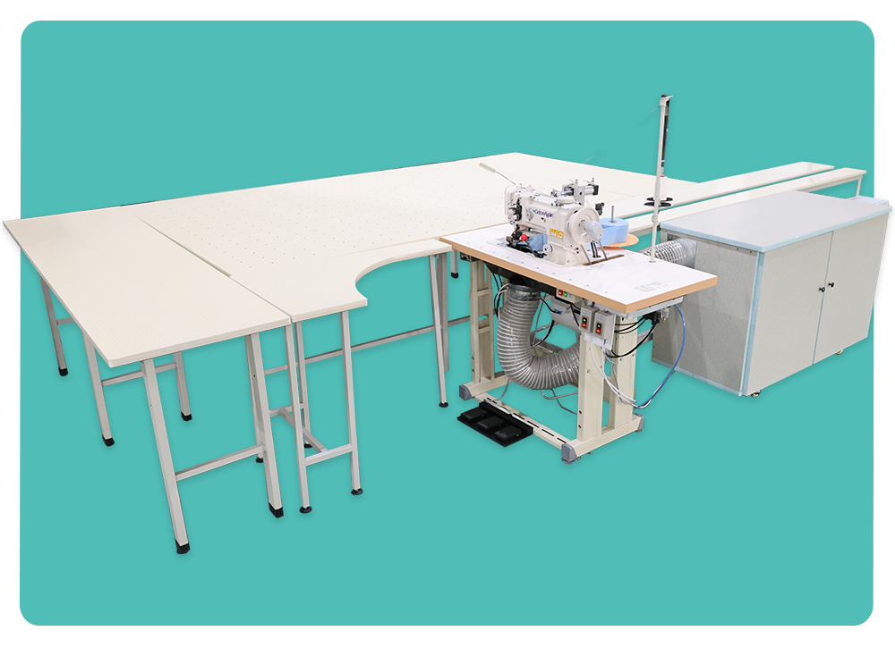 Quilts Mattress Binding with Pulling Sewing Workstation
