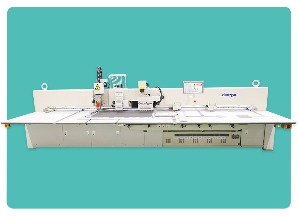 Fully Automatic Perforation(Special-hole)+Embroidery+Sewing (Rotating Head) Machine