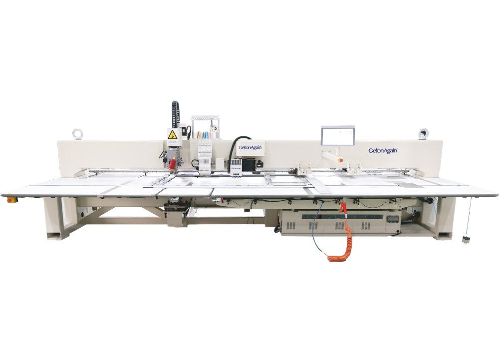 Fully Automatic Perforation (Round-hole)+Embroidery+ Sewing (Rotating Head) Machine