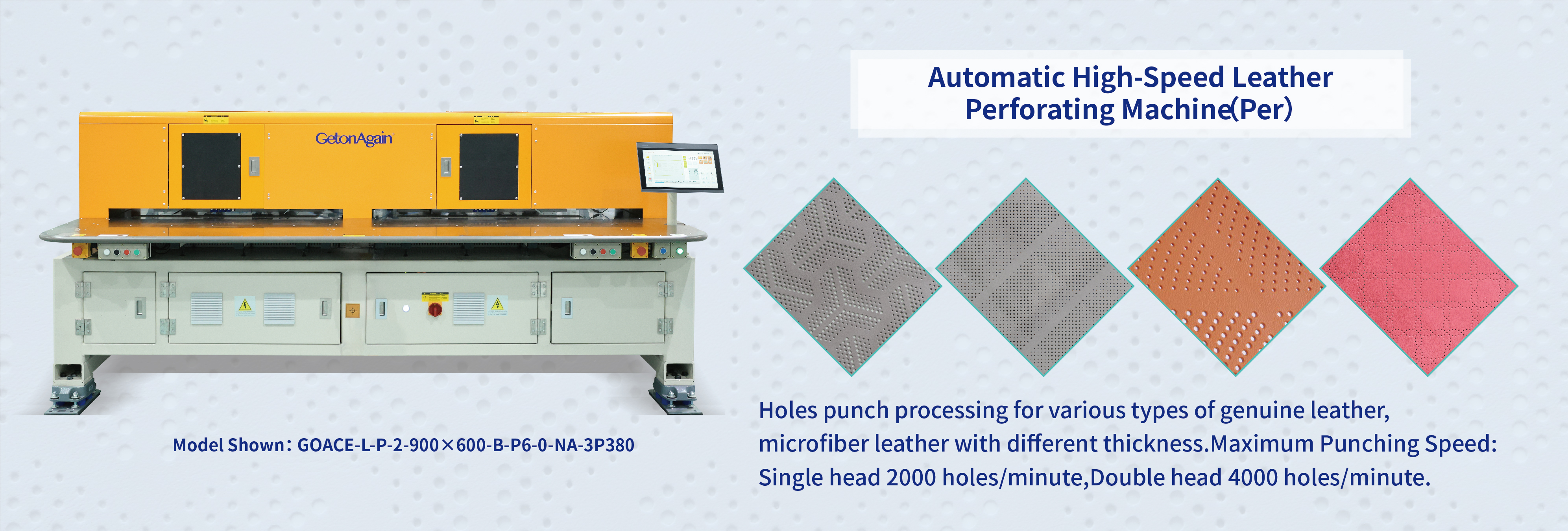 Automatic High-Speed Leather Perforating Machine(Per)
