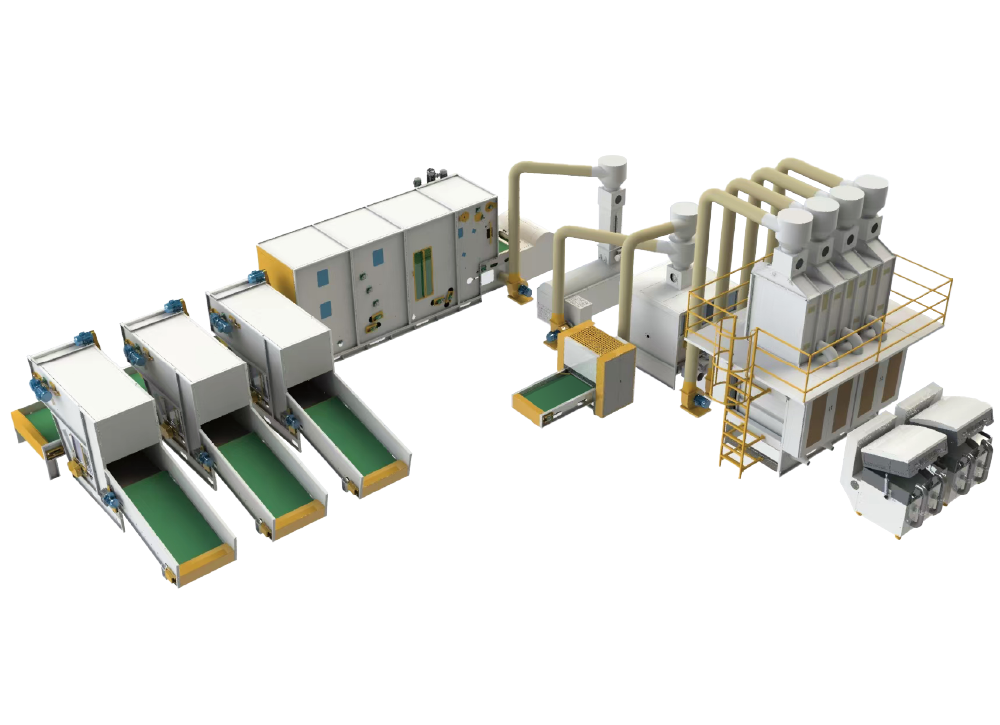 Automatic Vacuum Pillow Filling Production Line