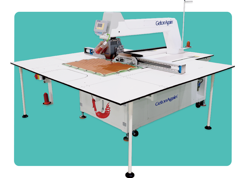 Fully Automatic 360°Double-Needle Heavy-Duty Template Sewing Machine