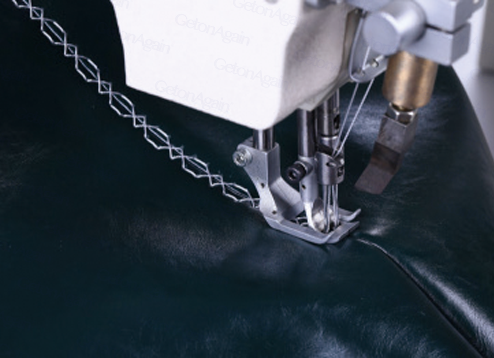 Program Controlled Post-Bed Double-Needle Rotary Needle Bar Compound Feed Sewing Machine GOA-550-1780B